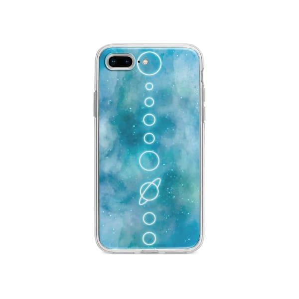 Coque Pour iPhone 7 Plus Système Solaire Néon - Coque Wiqeo 10€-15€, Estelle Adam, Illustration, iPhone 7 Plus, Motif Wiqeo, Déstockeur de Coques Pour iPhone