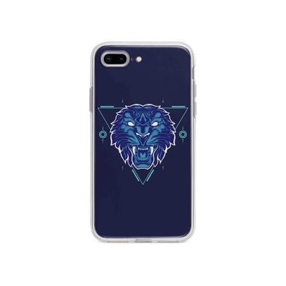 Coque Pour iPhone 7 Plus Tigre Géométrique - Coque Wiqeo 10€-15€, Estelle Adam, Illustration, iPhone 7 Plus, Motif Wiqeo, Déstockeur de Coques Pour iPhone