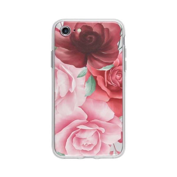 Coque Pour iPhone 7 Roses - Coque Wiqeo 10€-15€, Albert Dupont, Fleur, iPhone 7 Wiqeo, Déstockeur de Coques Pour iPhone