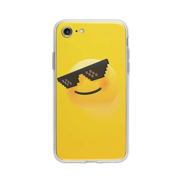 Coque Pour iPhone 7 Smiley Lunettes - Coque Wiqeo 10€-15€, Estelle Adam, Illustration, iPhone 7 Wiqeo, Déstockeur de Coques Pour iPhone