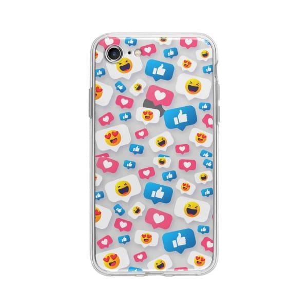 Coque Pour iPhone 7 Smileys - Coque Wiqeo 10€-15€, Géraud Fournier, iPhone 7, Mignon, Motif Wiqeo, Déstockeur de Coques Pour iPhone