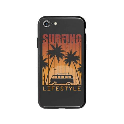 Coque Pour iPhone 7 "Surfing Lifestyle" - Coque Wiqeo 10€-15€, Estelle Adam, Illustration, iPhone 7, Motif Wiqeo, Déstockeur de Coques Pour iPhone