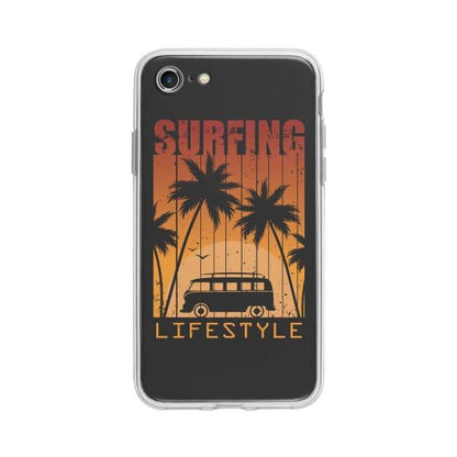 Coque Pour iPhone 7 "Surfing Lifestyle" - Coque Wiqeo 10€-15€, Estelle Adam, Illustration, iPhone 7, Motif Wiqeo, Déstockeur de Coques Pour iPhone