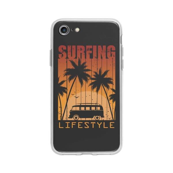 Coque Pour iPhone 7 "Surfing Lifestyle" - Coque Wiqeo 10€-15€, Estelle Adam, Illustration, iPhone 7, Motif Wiqeo, Déstockeur de Coques Pour iPhone