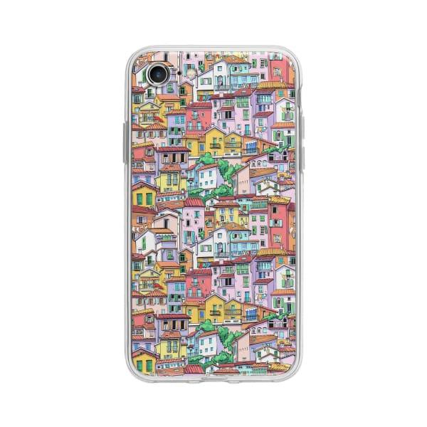 Coque Pour iPhone 7 Ville - Coque Wiqeo 10€-15€, Estelle Adam, Illustration, iPhone 7 Wiqeo, Déstockeur de Coques Pour iPhone