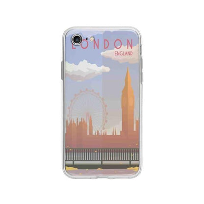 Coque Pour iPhone 8 Big Ben & London Eye - Coque Wiqeo 10€-15€, Estelle Adam, Illustration, iPhone 8, Voyage Wiqeo, Déstockeur de Coques Pour iPhone