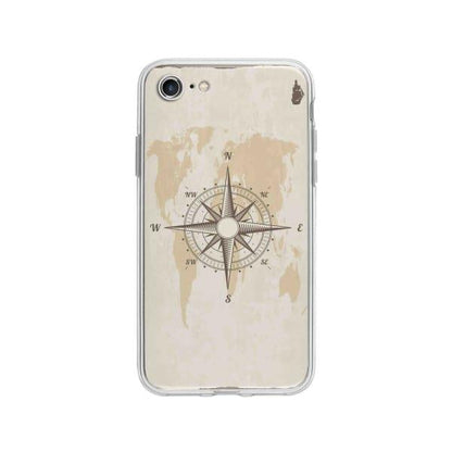 Coque Pour iPhone 8 Boussole Nautique - Coque Wiqeo 10€-15€, Estelle Adam, Illustration, iPhone 8 Wiqeo, Déstockeur de Coques Pour iPhone