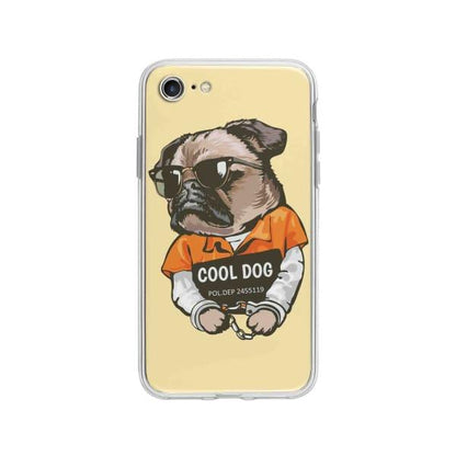 Coque Pour iPhone 8 Carlin Prisonnier - Coque Wiqeo 10€-15€, Animaux, Estelle Adam, Illustration, iPhone 8 Wiqeo, Déstockeur de Coques Pour iPhone