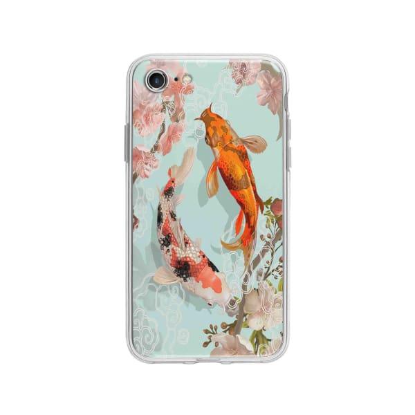 Coque Pour iPhone 8 Carpes Koï - Coque Wiqeo 10€-15€, Estelle Adam, Illustration, iPhone 8 Wiqeo, Déstockeur de Coques Pour iPhone