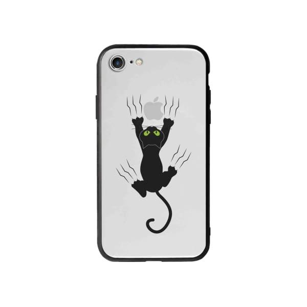 Coque Pour iPhone 8 Chat Griffant - Coque Wiqeo 10€-15€, Géraud Fournier, Illustration, iPhone 8, Mignon Wiqeo, Déstockeur de Coques Pour iPhone