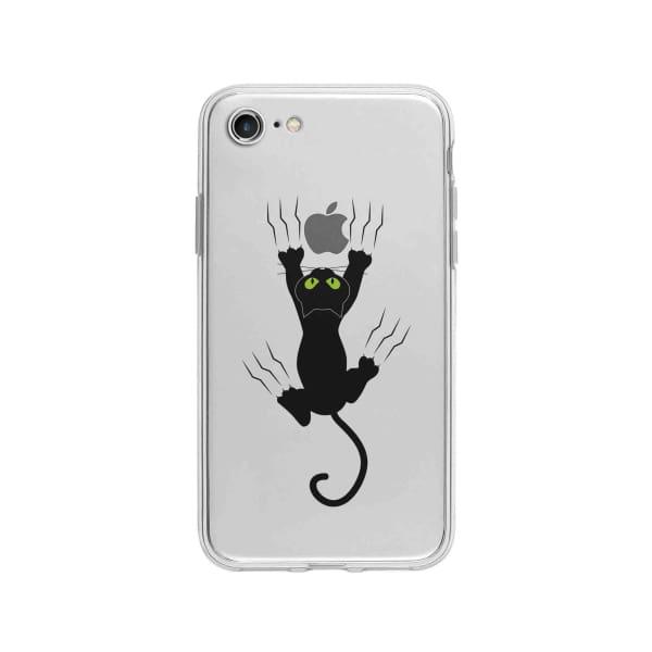 Coque Pour iPhone 8 Chat Griffant - Coque Wiqeo 10€-15€, Géraud Fournier, Illustration, iPhone 8, Mignon Wiqeo, Déstockeur de Coques Pour iPhone