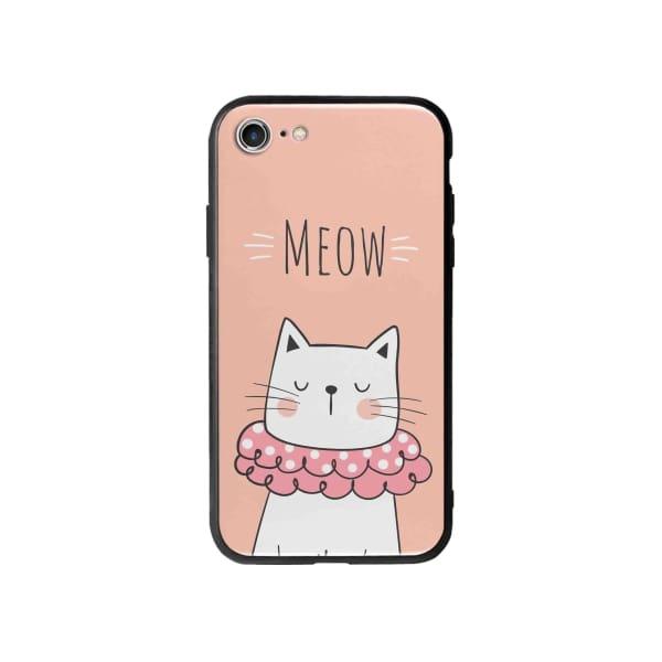 Coque Pour iPhone 8 Chat Meow - Coque Wiqeo 10€-15€, Animaux, Géraud Fournier, iPhone 8, Mignon Wiqeo, Déstockeur de Coques Pour iPhone