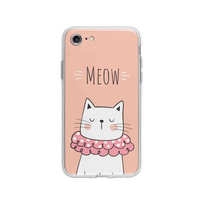 Coque Pour iPhone 8 Chat Meow - Coque Wiqeo 10€-15€, Animaux, Géraud Fournier, iPhone 8, Mignon Wiqeo, Déstockeur de Coques Pour iPhone