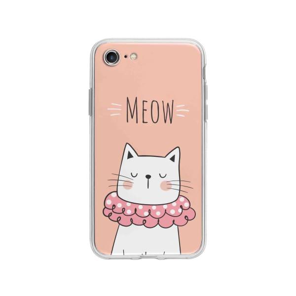 Coque Pour iPhone 8 Chat Meow - Coque Wiqeo 10€-15€, Animaux, Géraud Fournier, iPhone 8, Mignon Wiqeo, Déstockeur de Coques Pour iPhone