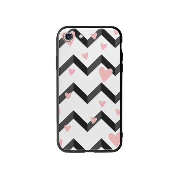 Coque Pour iPhone 8 Cœurs Motif Noir et Blanc - Coque Wiqeo 10€-15€, Cœurs, Estelle Adam, iPhone 8, Motif Wiqeo, Déstockeur de Coques Pour iPhone