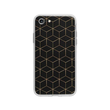 Coque Pour iPhone 8 Cubes et Hexagones - Coque Wiqeo 10€-15€, Estelle Adam, iPhone 8, Motif Wiqeo, Déstockeur de Coques Pour iPhone