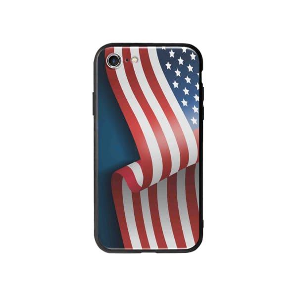 Coque Pour iPhone 8 Drapeau U.S.A. - Coque Wiqeo 10€-15€, Drapeau, Estelle Adam, Illustration, iPhone 8 Wiqeo, Déstockeur de Coques Pour iPhone