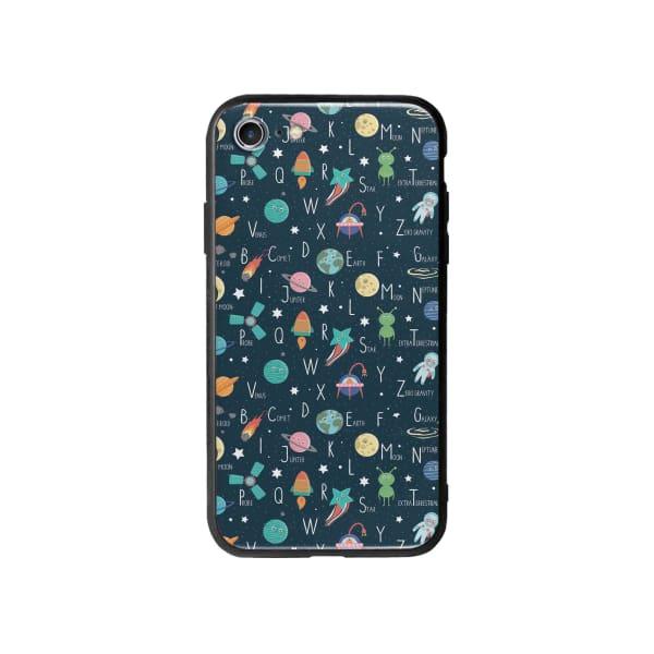 Coque Pour iPhone 8 Espace Alphabet - Coque Wiqeo 10€-15€, Estelle Adam, Illustration, iPhone 8, Motif Wiqeo, Déstockeur de Coques Pour iPhone