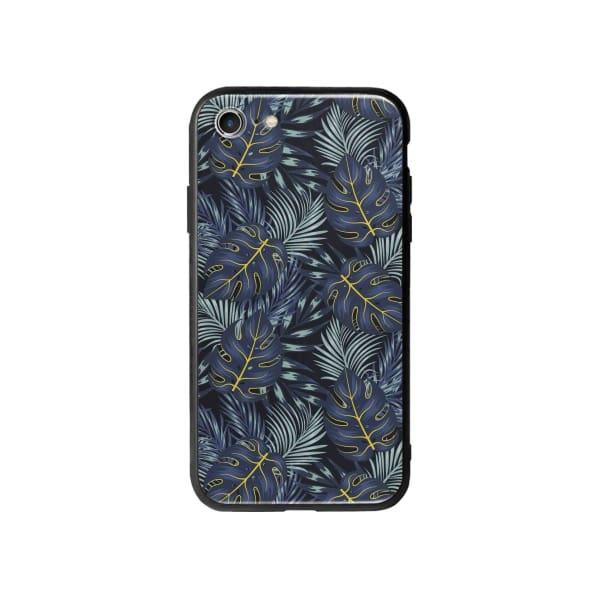 Coque Pour iPhone 8 Feuilles Bleuâtres - Coque Wiqeo 10€-15€, Estelle Adam, Feuilles, iPhone 8, Motif Wiqeo, Déstockeur de Coques Pour iPhone