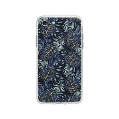 Coque Pour iPhone 8 Feuilles Bleuâtres - Coque Wiqeo 10€-15€, Estelle Adam, Feuilles, iPhone 8, Motif Wiqeo, Déstockeur de Coques Pour iPhone