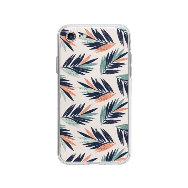 Coque Pour iPhone 8 Feuilles Tropicales - Coque Wiqeo 10€-15€, Estelle Adam, Feuilles, iPhone 8, Motif Wiqeo, Déstockeur de Coques Pour iPhone