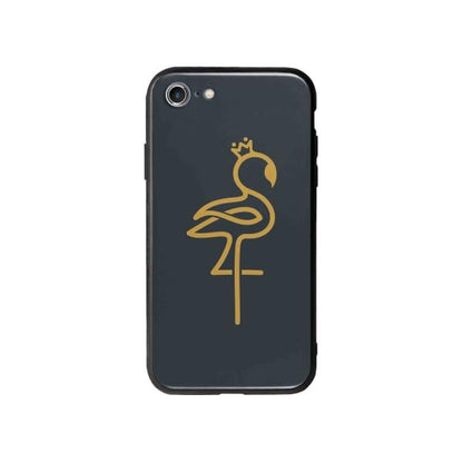 Coque Pour iPhone 8 Flamant Rose Linéaire - Coque Wiqeo 10€-15€, Animaux, Estelle Adam, iPhone 8, Motif Wiqeo, Déstockeur de Coques Pour iPhone