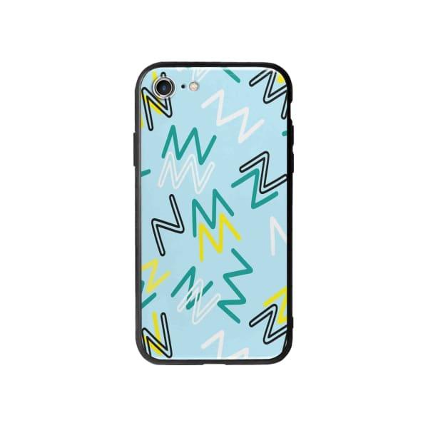 Coque Pour iPhone 8 Gribouillis Géométrique - Coque Wiqeo 10€-15€, Estelle Adam, iPhone 8, Motif Wiqeo, Déstockeur de Coques Pour iPhone