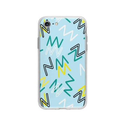 Coque Pour iPhone 8 Gribouillis Géométrique - Coque Wiqeo 10€-15€, Estelle Adam, iPhone 8, Motif Wiqeo, Déstockeur de Coques Pour iPhone