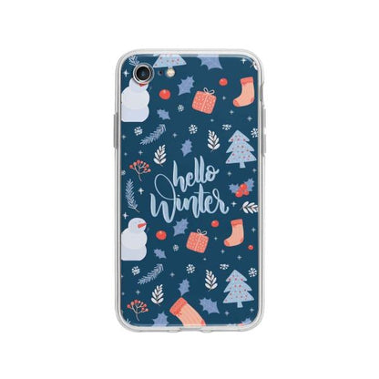 Coque Pour iPhone 8 "Hello Winter" - Coque Wiqeo 10€-15€, Estelle Adam, iPhone 8, Motif Wiqeo, Déstockeur de Coques Pour iPhone