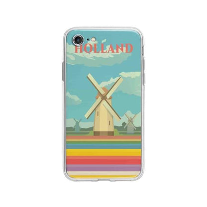 Coque Pour iPhone 8 Hollande - Coque Wiqeo 10€-15€, Illustration, iPhone 8, Robert Guillory, Voyage Wiqeo, Déstockeur de Coques Pour iPhone