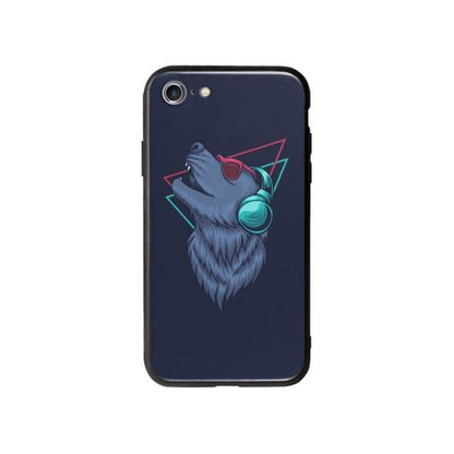 Coque Pour iPhone 8 Loup Extatique - Coque Wiqeo 10€-15€, Estelle Adam, Illustration, iPhone 8, Motif Wiqeo, Déstockeur de Coques Pour iPhone