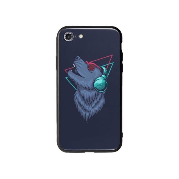 Coque Pour iPhone 8 Loup Extatique - Coque Wiqeo 10€-15€, Estelle Adam, Illustration, iPhone 8, Motif Wiqeo, Déstockeur de Coques Pour iPhone