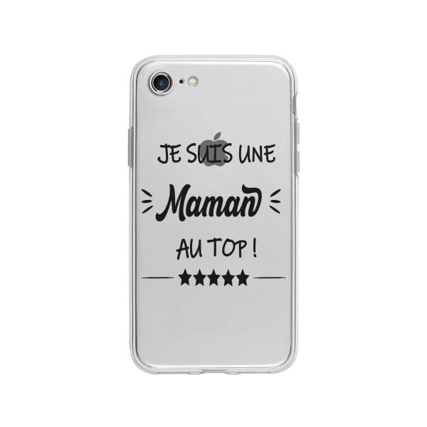 Coque Pour iPhone 8 "Maman au Top" - Coque Wiqeo 10€-15€, Géraud Fournier, iPhone 8, Mignon Wiqeo, Déstockeur de Coques Pour iPhone
