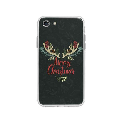 Coque Pour iPhone 8 "Merry Christmas" - Coque Wiqeo 10€-15€, Estelle Adam, Illustration, iPhone 8 Wiqeo, Déstockeur de Coques Pour iPhone