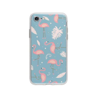 Coque Pour iPhone 8 Motif Flamant Rose - Coque Wiqeo 10€-15€, Estelle Adam, Feuilles, iPhone 8, Motif Wiqeo, Déstockeur de Coques Pour iPhone