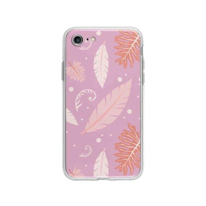 Coque Pour iPhone 8 Nature Rose - Coque Wiqeo 10€-15€, Estelle Adam, Feuilles, iPhone 8, Motif Wiqeo, Déstockeur de Coques Pour iPhone