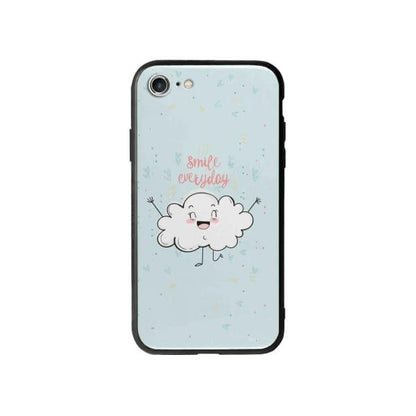 Coque Pour iPhone 8 Nuage Souriant - Coque Wiqeo 10€-15€, Géraud Fournier, Illustration, iPhone 8, Mignon Wiqeo, Déstockeur de Coques Pour iPhone