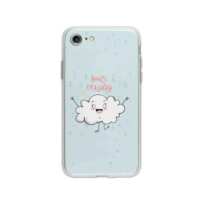 Coque Pour iPhone 8 Nuage Souriant - Coque Wiqeo 10€-15€, Géraud Fournier, Illustration, iPhone 8, Mignon Wiqeo, Déstockeur de Coques Pour iPhone