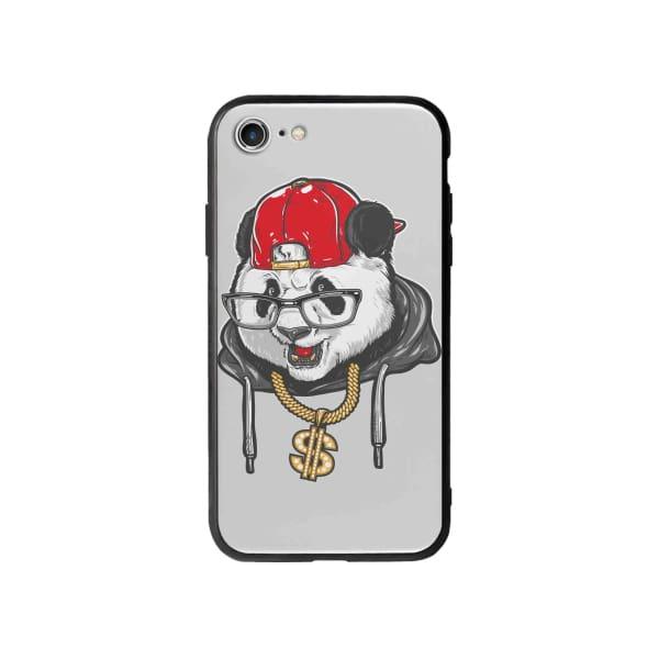 Coque Pour iPhone 8 Panda Hiphop - Coque Wiqeo 10€-15€, Animaux, Estelle Adam, Illustration, iPhone 8 Wiqeo, Déstockeur de Coques Pour iPhone