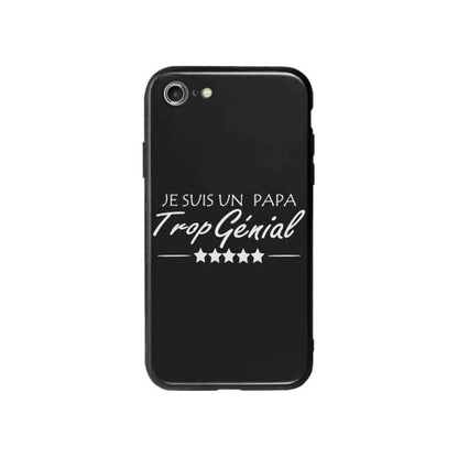 Coque Pour iPhone 8 "Papa Génial" - Coque Wiqeo 10€-15€, Estelle Adam, iPhone 8, Motif Wiqeo, Déstockeur de Coques Pour iPhone