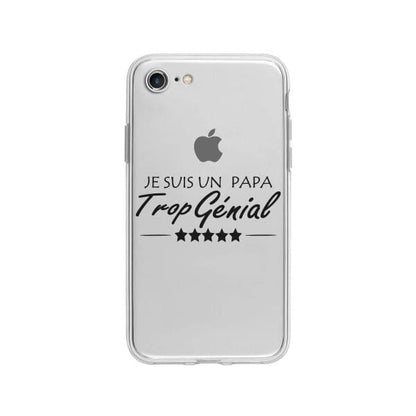 Coque Pour iPhone 8 "Papa Génial" - Coque Wiqeo 10€-15€, Estelle Adam, iPhone 8, Motif Wiqeo, Déstockeur de Coques Pour iPhone