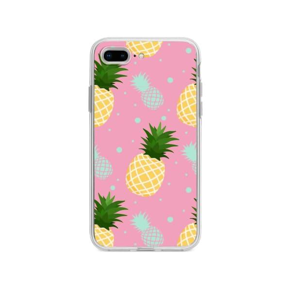 Coque Pour iPhone 8 Plus Ananas - Coque Wiqeo 10€-15€, Estelle Adam, iPhone 8 Plus, Motif Wiqeo, Déstockeur de Coques Pour iPhone