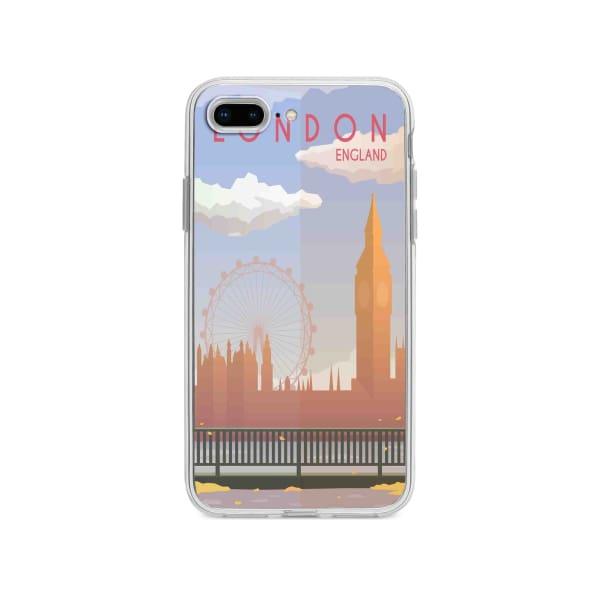 Coque Pour iPhone 8 Plus Big Ben & London Eye - Coque Wiqeo 10€-15€, Estelle Adam, Illustration, iPhone 8 Plus, Voyage Wiqeo, Déstockeur de Coques Pour iPhone