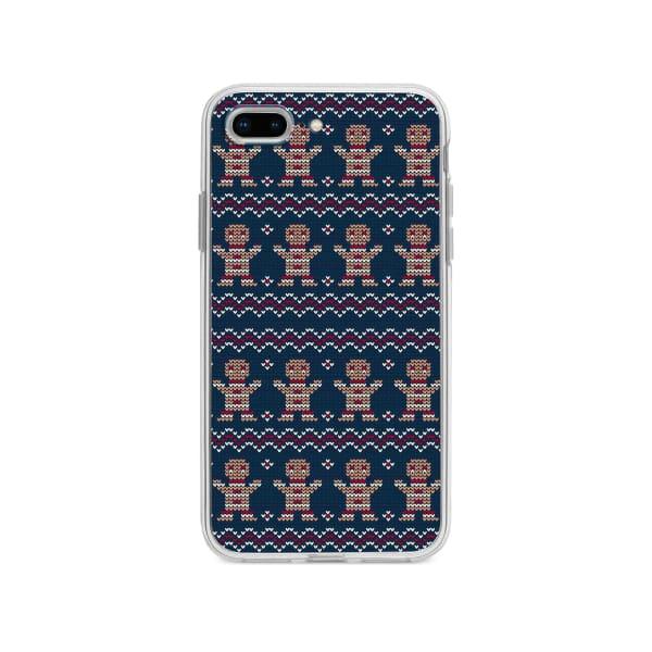 Coque Pour iPhone 8 Plus Biscuit de Noël Tricoté - Coque Wiqeo 10€-15€, Estelle Adam, iPhone 8 Plus, Motif, Noël Wiqeo, Déstockeur de Coques Pour iPhone