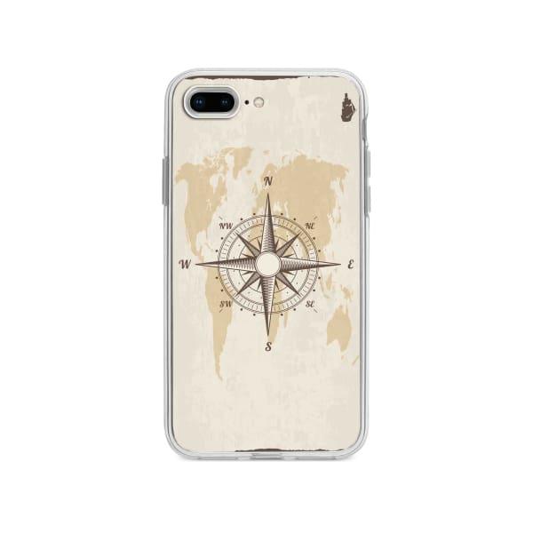 Coque Pour iPhone 8 Plus Boussole Nautique - Coque Wiqeo 10€-15€, Estelle Adam, Illustration, iPhone 8 Plus Wiqeo, Déstockeur de Coques Pour iPhone