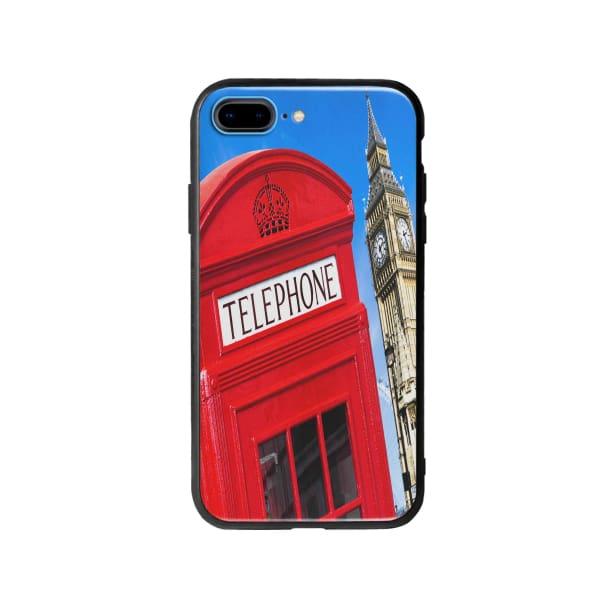 Coque Pour iPhone 8 Plus Cabine Téléphonique - Coque Wiqeo 10€-15€, Estelle Adam, Illustration, iPhone 8 Plus, U.K. Wiqeo, Déstockeur de Coques Pour iPhone