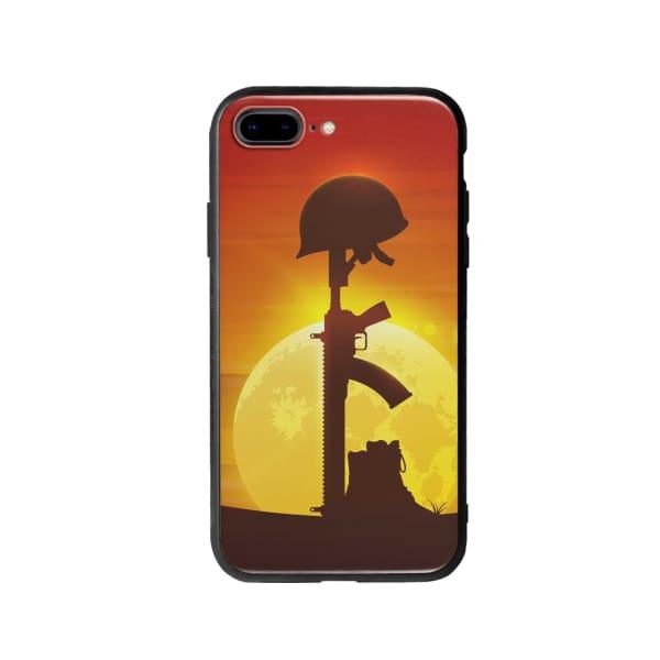 Coque Pour iPhone 8 Plus Casque et Fusil - Coque Wiqeo 10€-15€, Estelle Adam, Illustration, iPhone 8 Plus Wiqeo, Déstockeur de Coques Pour iPhone