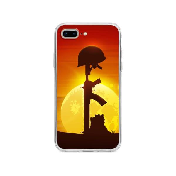 Coque Pour iPhone 8 Plus Casque et Fusil - Coque Wiqeo 10€-15€, Estelle Adam, Illustration, iPhone 8 Plus Wiqeo, Déstockeur de Coques Pour iPhone