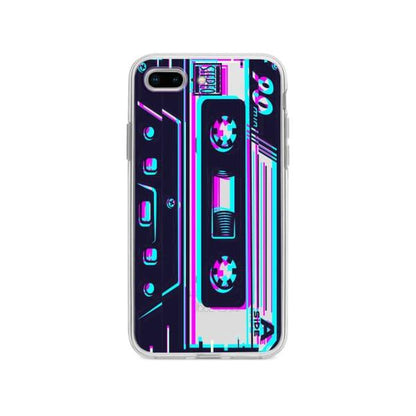 Coque Pour iPhone 8 Plus Cassette Glitché - Coque Wiqeo 10€-15€, Estelle Adam, Illustration, iPhone 8 Plus Wiqeo, Déstockeur de Coques Pour iPhone