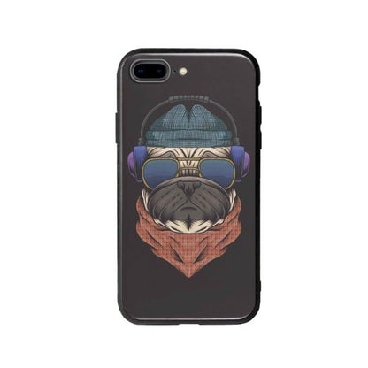 Coque Pour iPhone 8 Plus Chien Écouteurs - Coque Wiqeo 10€-15€, Animaux, Estelle Adam, Illustration, iPhone 8 Plus Wiqeo, Déstockeur de Coques Pour iPhone